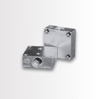 CETOP3, CAVITY MODULE, STEEL - 350 BAR, SINGLE SUN CAVITY