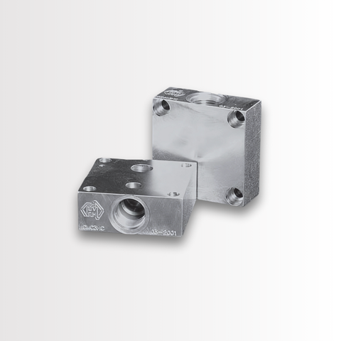 CETOP3, CAVITY MODULE, STEEL - 350 BAR, SINGLE SUN CAVITY