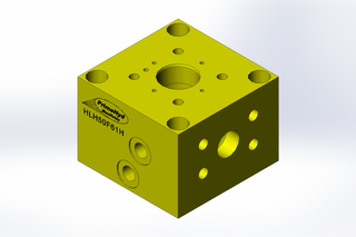 LOGIC HOUSING, SAE 61 Flange Ports, STEEL - 350 BAR, NG Size: 50