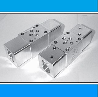 CETOP3, SANDWICH BODIES, A & B-PORTS REDUCING/RELIEF, ALLOY - 210 BAR