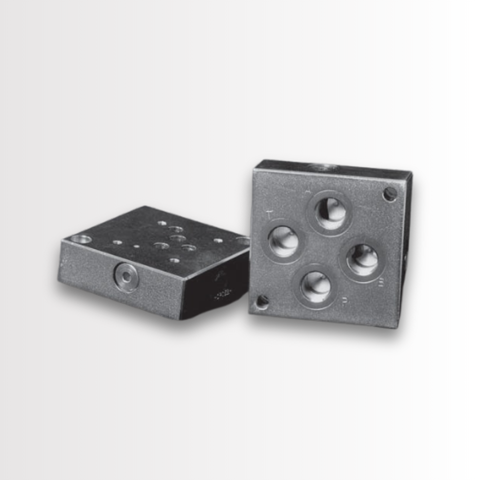 HSPC5BH SUBPLATE, CETOP 5, BOTTOM PORTED BSPP, MATERIAL: STEEL, NICKEL ...