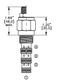 DCPS-10-N-B-S-0-200 DIRECTIONAL CONTROL PILOTED SPOOL VALVE 3 WAY - 10