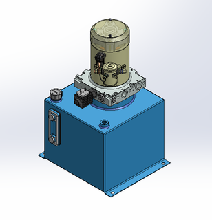 12v DC 7L/min 10-170bar 12.0L SQUARE tank / vertical mount / lowering solenoid valve