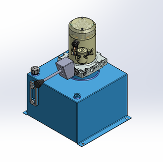 12v DC 7L/min 10-170bar 18.0L SQUARE tank / vertical mount / manual valve