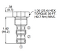 DPC100PN25  PILOT CHECK CARTRIDGE (SUITS C-10-2)