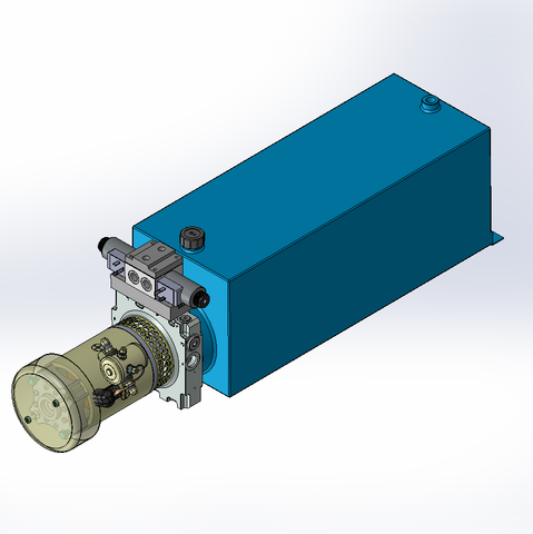 12v DC FAN ASSISTED 7L/min 10-170bar 20.0L SQUARE tank / horizontal mount / 1 x valve