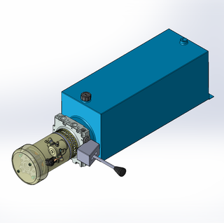 12v DC FAN ASSISTED 7L/min 10-170bar 20.0L SQUARE tank / horizontal mount / manual valve