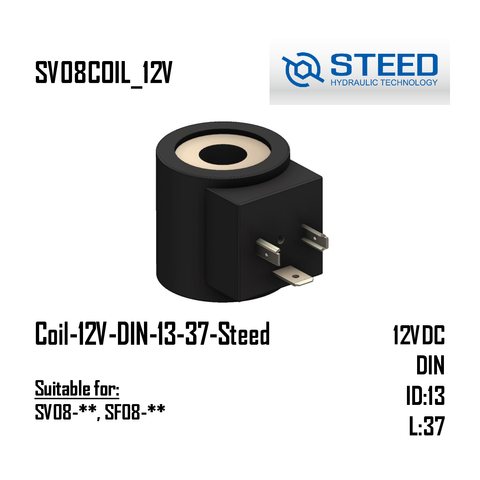 Coil-12V-DIN-13-37,1-Steed (SV08-**, SF08-**)