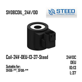 Coil-24V-DEU-13-37,1-Steed (SV08-**, SF08-**)