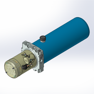 12v DC 7L/min 10-170bar 4.2L ROUND tank / horizontal mount