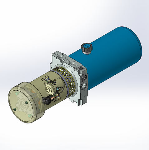 12v DC FAN ASSISTED 7L/min 10-170bar 2.8L ROUND tank / horizontal mount