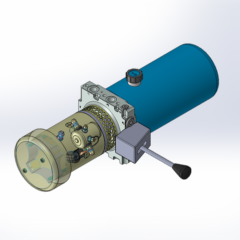 2RF2328HM • 24 V DC • MOTOR 2000 W • 250 BAR • 4.0 L/MIN • TANK 2.8 L • PMC 30 • PRIMEHYD