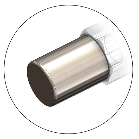 TAMPER RESISTANT COVER, STAINLESS STEEL, 19MM