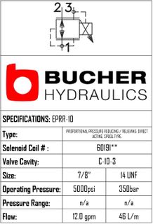 EPRR-10-N-03-0-M-00 ELECTRO PROPORTIONAL RELIEF/REDUCING VALVE - 10