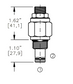 RVPD-08-N-K-0-50  DIRECT  L/FLOW RELIEF VALVE - 08