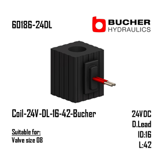 Coil-24V-DL-16-42-Bucher (Valve size 08)