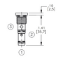 BDSV-04-N-30  BALL DIRECTIONAL SHUTTLE VALVE - 04