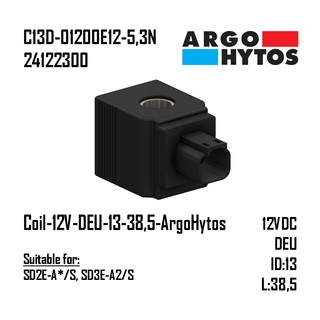 Coil-12V-DEU-13-38,5-ArgoHytos (SD2E-A*/S, SD3E-A2/S)