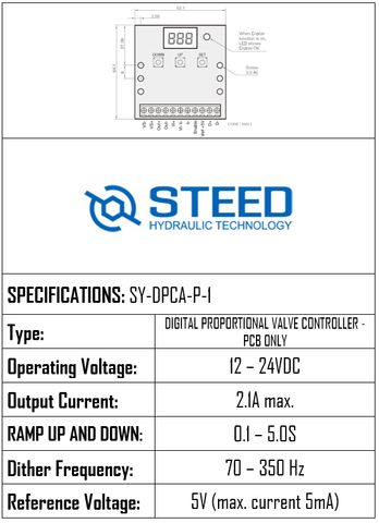 DIGITAL PROPORTIONAL VALVE CONTROLLER BY STEED