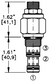 PSCS-08-N-S-0-50  PRESSURE SEQUENCE CLOSED SPOOL VALVE - 08