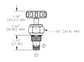 NFCV-08-N-K-0 FLOW CONTROL NEEDLE VALVE - 08