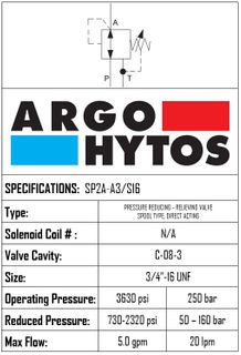 PRESSURE REDUCER DIRECT ACTING 50 - 160 BAR C08-3