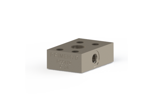 PILOT ADAPTOR BLOCK 61-12 / 61-12 90DEG, PILOTS 7/16UNO