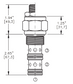 PCEI-12-N-F-0-100  PRESSURE COMPENSATOR ELEMENT IN LINE VALVE - 12