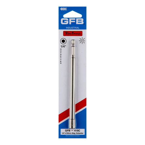 GFB Magnetic Power Nutsetter Anti-Shock 1/4" x 150mm