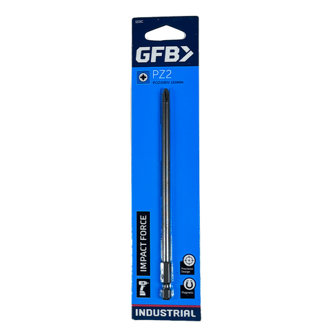 GFB Power Impact Bit Pozidriv PZ2 x 150mm