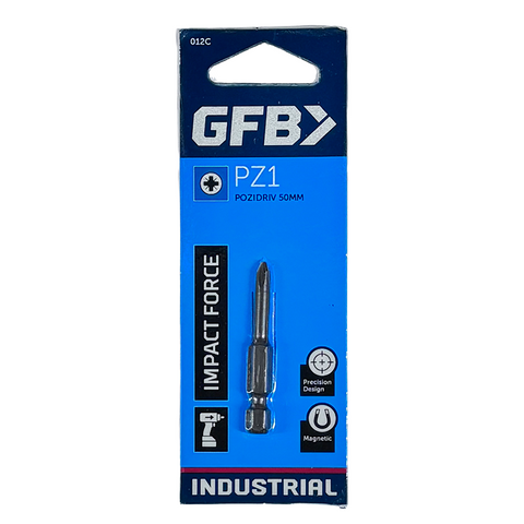 GFB Power Impact Bit Pozidriv PZ1 x 50mm