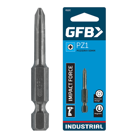 GFB Power Impact Bit Pozidriv PZ1 x 50mm