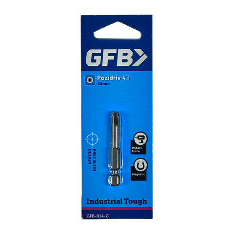 GFB Power Impact Bit Pozidriv PZ3 x 50mm