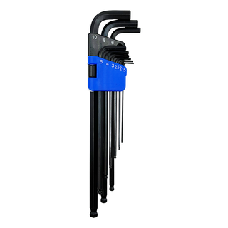 GFB Metric Hex Key 9Pce Set - Ball Point Extra Long