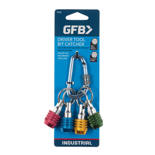GFB Driver Bit Holder 4Pce Set Suit - Karabiner Attachment