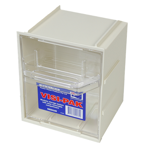 Fischer Visi-Pak Medium Tilt Bin 154x126x180mm (WxDxH) Beige