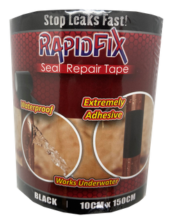 RapidFix Seal Repair Tape Black 10cm x 150cm
