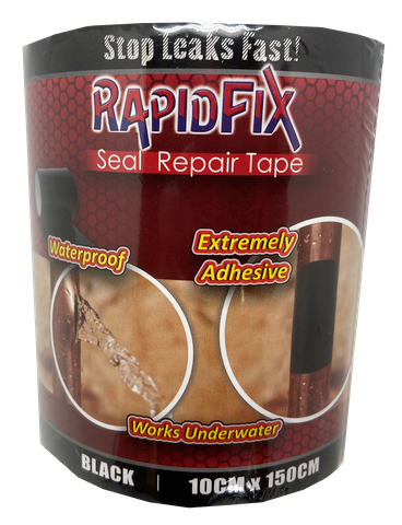 RapidFix Seal Repair Tape Black 10cm x 150cm