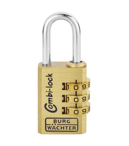 BURG 'Combi-Lock' 20mm COMBI. PADLOCK - 3 Digit - CARDED