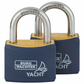 BURG 'Yacht' 40mm PADLOCK * 2-PACK - CARDED (KA)