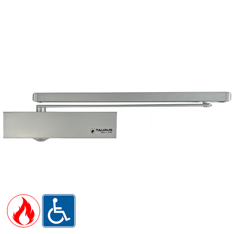 Taurus Door Closer Cam Action (Push) EN 2-5 BC DA - Silver