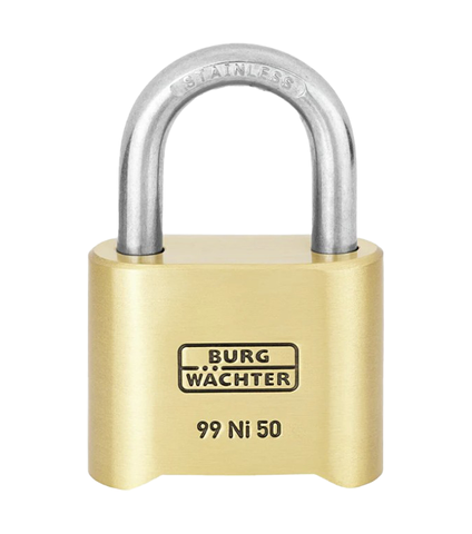 BURG 'Commercial' 50mm COMBI. PADLOCK - 4 Digit - CARDED
