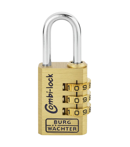 BURG 'Combi-Lock' 30mm COMBI. PADLOCK - 3 Digit - CARDED