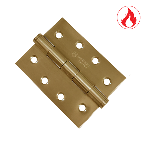 Taurus Stainless Steel Butt Hinge 100x75x2.5mm Fixed Pin - SATIN BRASS