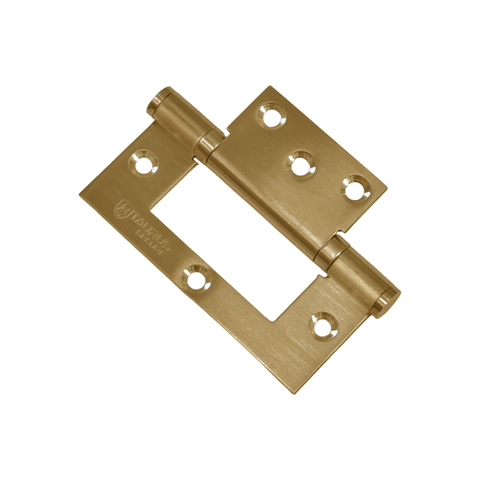 Taurus Stainless Steel Fast Fix Hinge 100x70x2.5mm (T) - STAIN BRASS