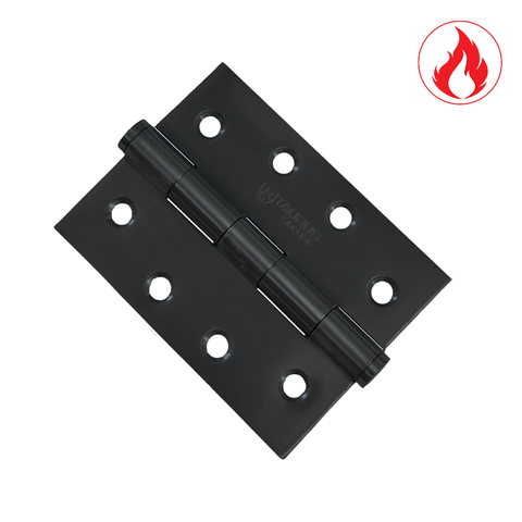 Taurus Stainless Steel Butt Hinge 100x75x2.5mm Fixed Pin - MATTE BLACK
