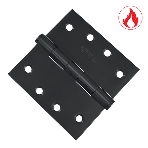Taurus Stainless Steel Butt Hinge 100x100x2.5mm Fixed Pin  - MATTE BLACK