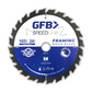 GFB 165mm x 24T Framing Circular Saw Blade, 20mm Bore & Bushing