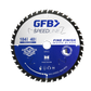 GFB 184mm x 40T Fine Finish Circular Saw Blade, 20mm Bore & Bushing