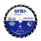 GFB 184mm x 40T Fine Finish Circular Saw Blade, 20mm Bore & Bushing